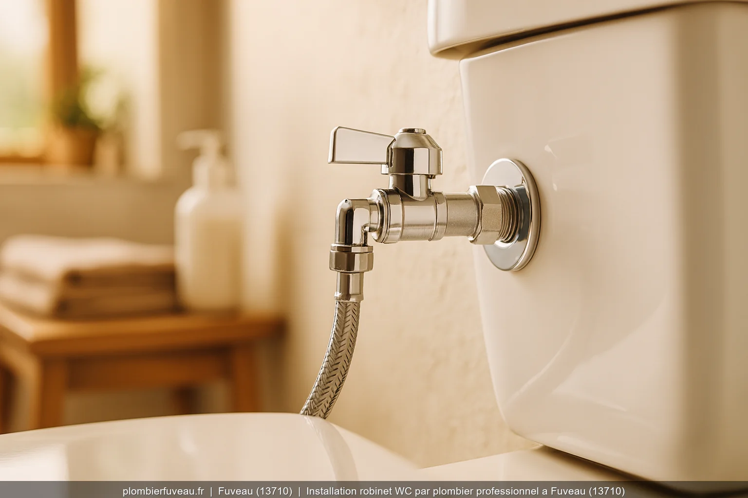 Installation robinet WC par plombier professionnel a Fuveau (13710)